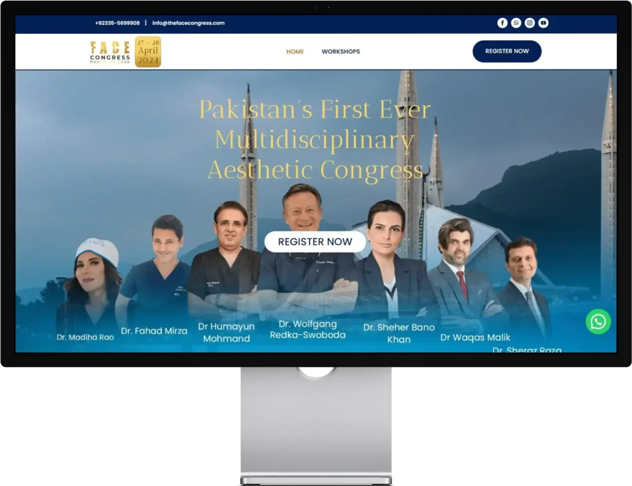 The FACE Congress Pakistan website screenshot