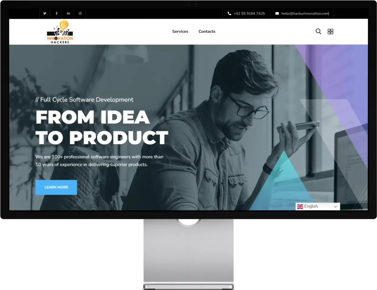 Hack ur Innovation website screenshot